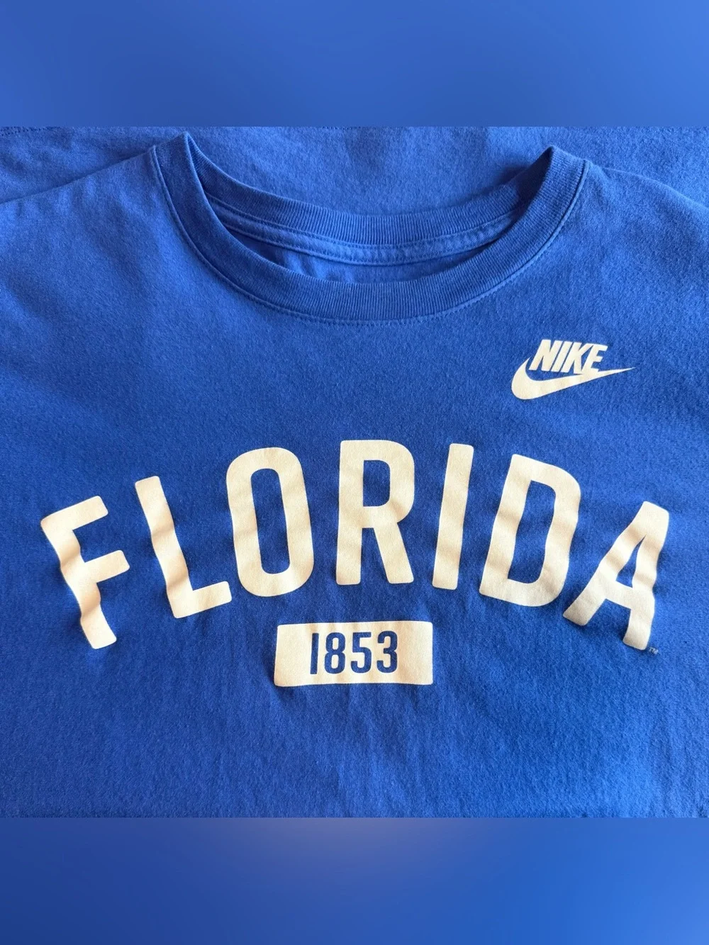 Nike Florida Gators Blue Graphic T-Shirt Men’s Large NCAA Athletic Tee